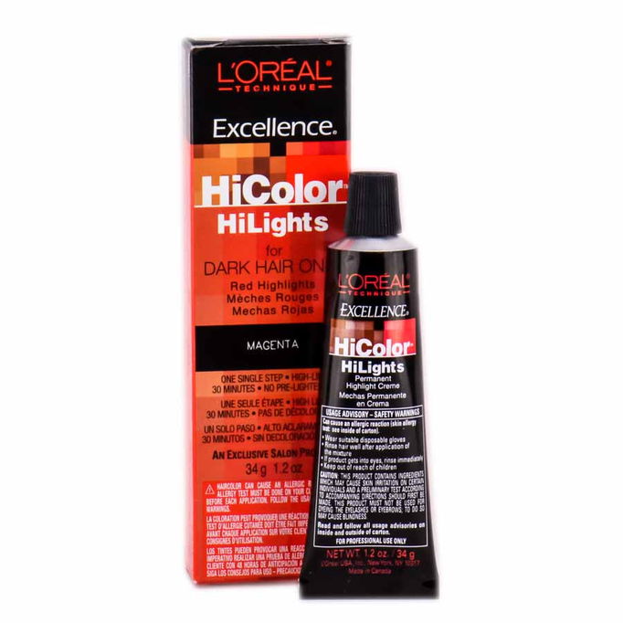 L'Oreal Technique Excellence HiColor Highlights - For Dark Hair Only Red Highlights