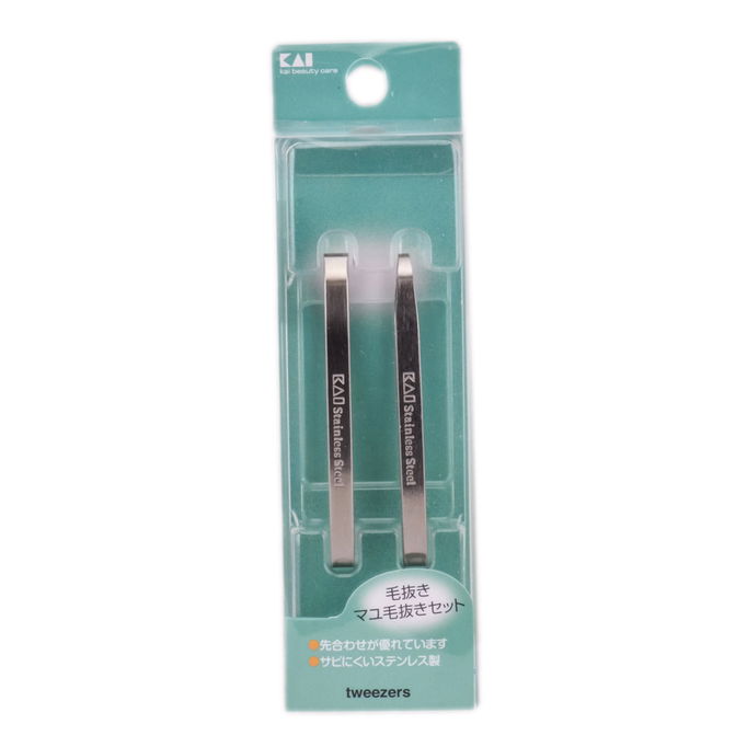 Kai Eye Brow Tweezer Duo Set