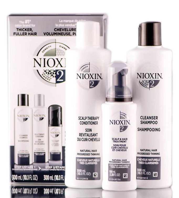 Nioxin System 2  For Natural Hair Progressed Thinning Kit