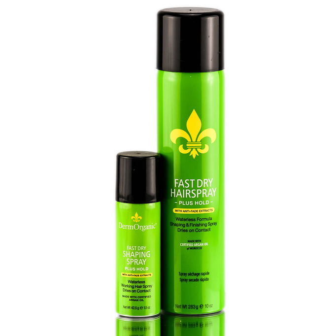 DermOrganic Fast Dry Shaping Spray Plus Hold