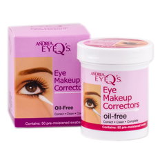 Andrea Eye Q's Make Up Correctors Oil Free Pre-Moistened Swabs-image1 Andrea Eye Q's Make Up Correctors Oil Free Pre-Moistened Swabs-image1