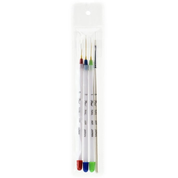 Petal Nail Art Brush Set Size 0,1,2,5 (Japan)