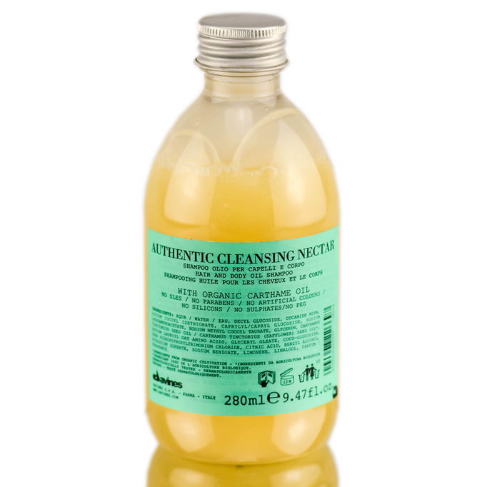 Davines Authentic Cleansing Nectar Hair and Body Oil Shampoo