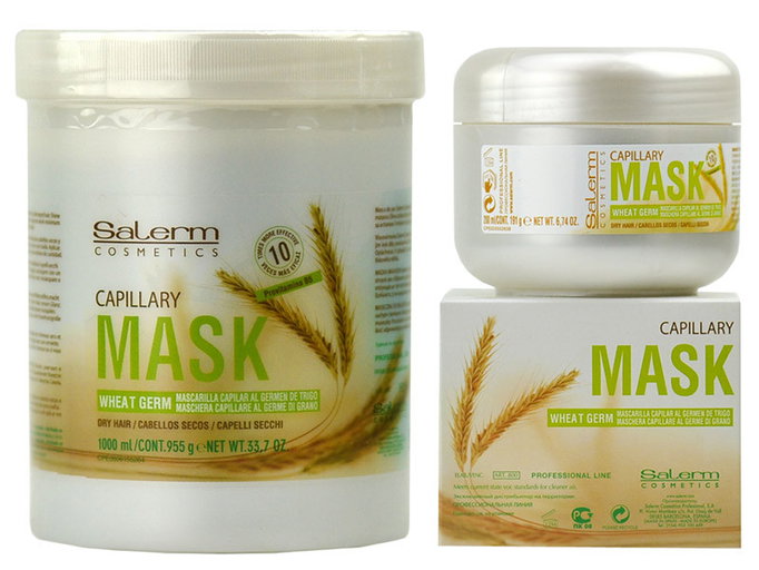 Salerm Mascarilla Wheat Germ Capillary Mask for dry hair-image1