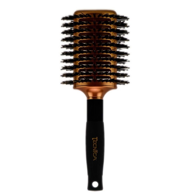 Tecnica Large Paddle 50/50 Oval Ion and Purple Boar Brush