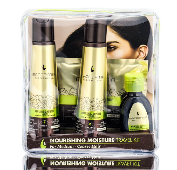 Macadamia Nourishing Moisture For Medium/Coarse Hair Travel - Kit