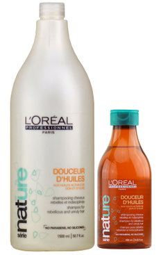 L'oreal Serie Nature Douceur D'Huiles Shampoo for Rebellious and Unruly hair-image1