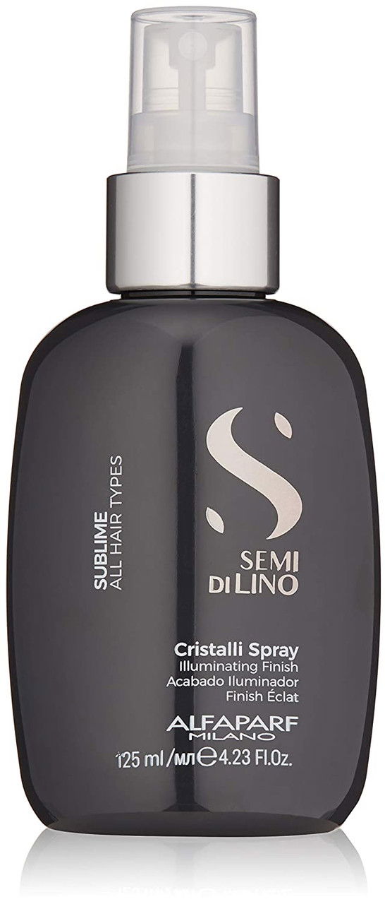 Alfaparf Milano Semi Di Lino Sublime Cristalli Smoothing Finishing Spray (Lightweight - Provides Shine and Protection)