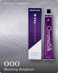 pravana chromasilk 000 bleaching reinforcer hair color -- shade swatch with product packaging