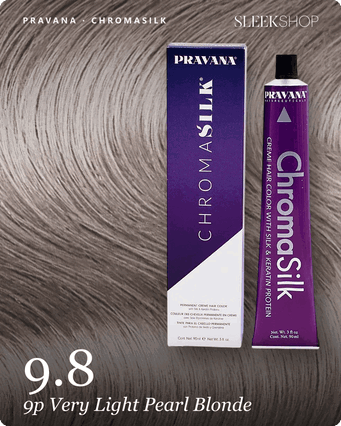 9.8 - 9p Very Light Pearl Blonde, Pravana ChromaSilk Permanent