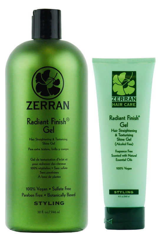 Zerran Radiant Finish Gel - Hair Straightening & Texturizing Shine Gel