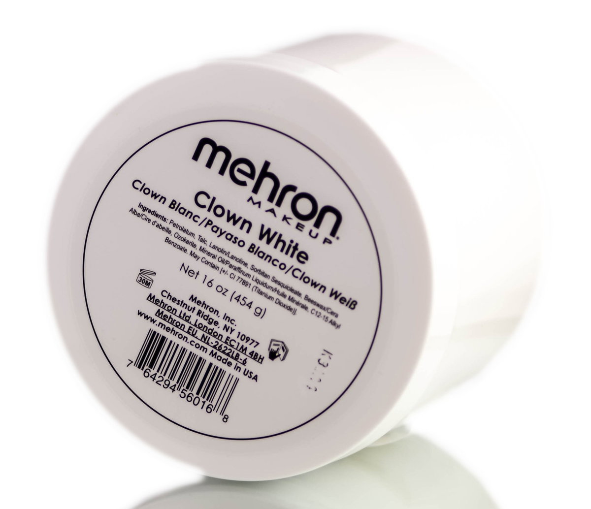 Mehron Clown White Makeup-image1 Mehron Clown White Makeup-image1