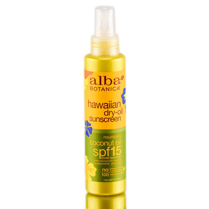 Alba Botanica Hawaiian Coconut Dry oil with SPF-15