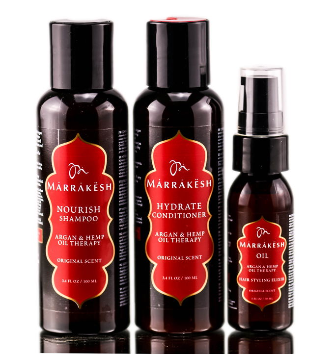 Earthly Body Marrakesh Argan and Hemp Seed Oil Travel Set