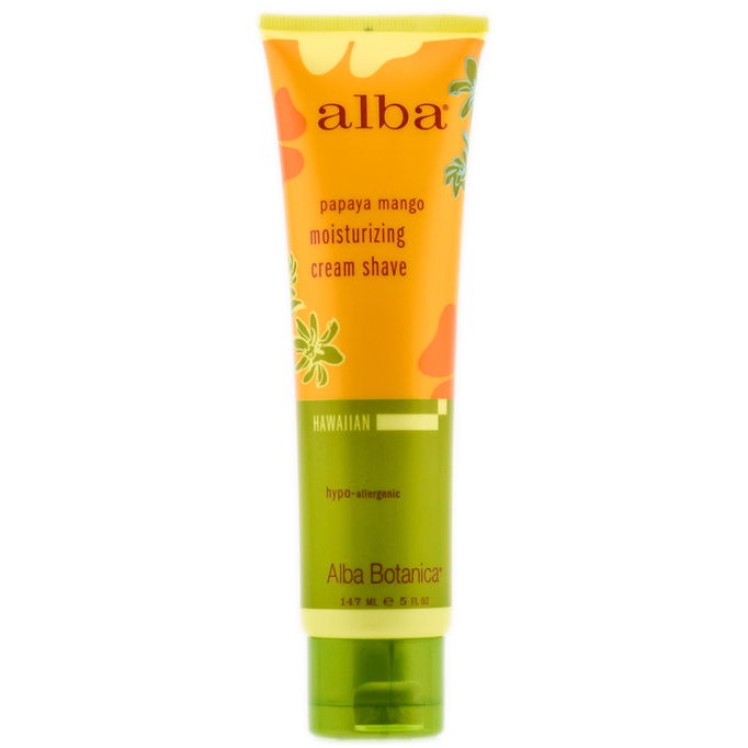Alba Botanica Papaya Mango Moisturizing Cream Shave - 5 oz