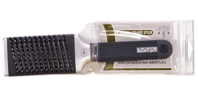 VIA Crystal Ion Mega Boar Thermal Styler Brush-image1