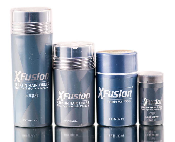 XFusion Light Brown Keratin Hair Fibers