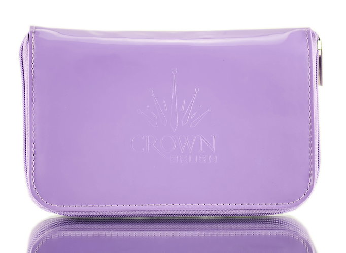 Crown Brush Purple 7pc HD w/ Mirror and Tweezer-image3