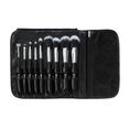 BH Cosmetics Dual Fiber 9 Piece Brush Set with Black Brush Roll