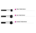 BH Cosmetics Dual Fiber 9 Piece Brush Set with Black Brush Roll