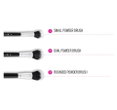 BH Cosmetics Dual Fiber 9 Piece Brush Set with Black Brush Roll-image2