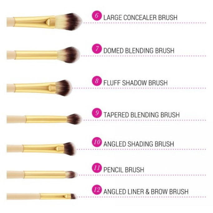 BH Cosmetics Studded Couture 12 Piece Brush Set