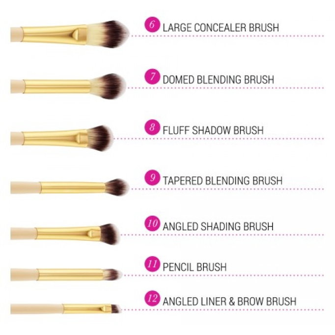 BH Cosmetics Studded Couture 12 Piece Brush Set-image2