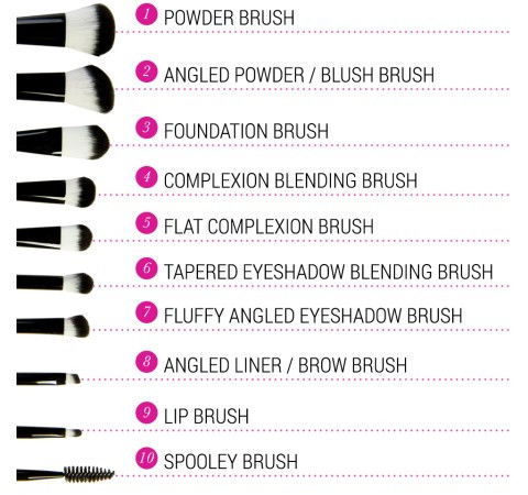 BH Cosmetics 10 Pc Pop Art Brush Set