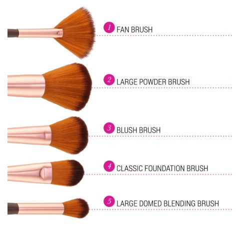 BH Cosmetics Shimmering Bronze Brush Set