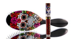 Sleekhair Red Rose Sugar Skull Brush & Lip Set