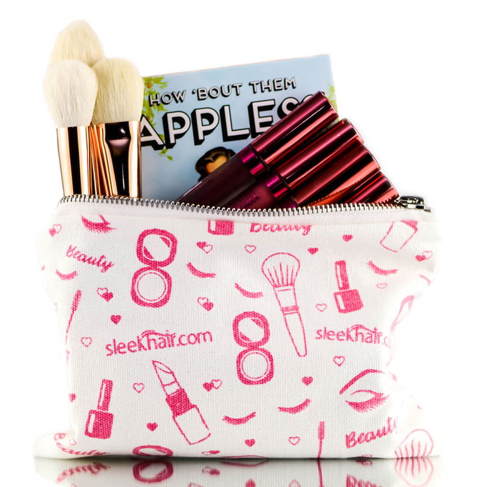 Sleekhair Beauty  Zippered Makeup Bag