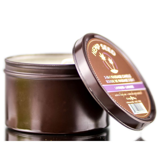 Earthly Body Hemp Seed 3-in-1 Massage Candle - Lavender
