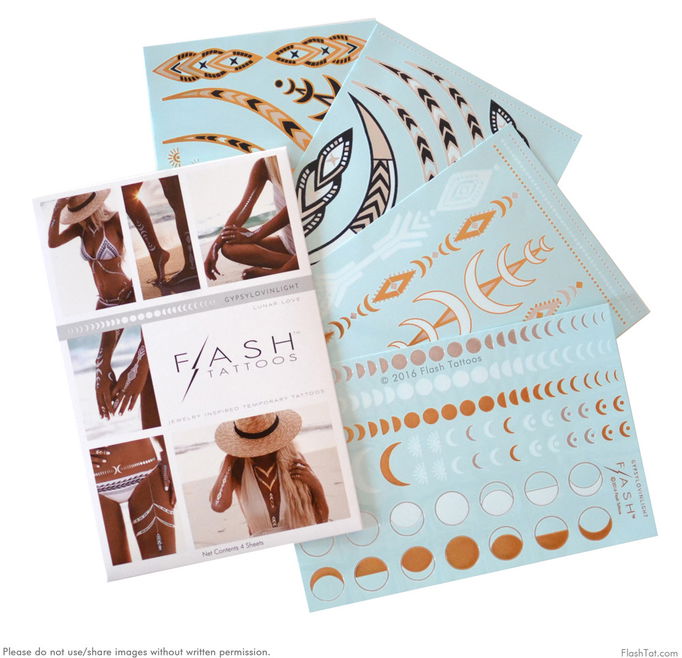 Flash Tattoos - Lunar Love