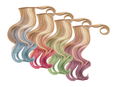 Hairdo 23" Color Splash Wrap Around Pink Pony