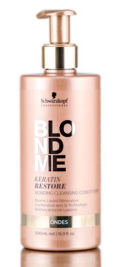 Schwarzkopf Pro BlondMe Keratin Restore Bonding All Blonde Cleansing Conditioner-image1