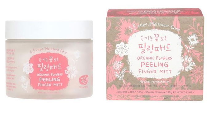 Whamisa Organic Flowers Peeling Finger Mitt