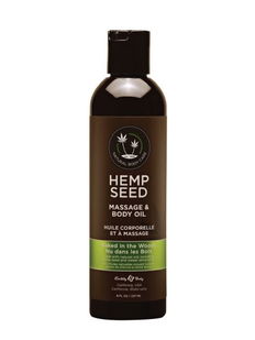 Earthly Body Hemp Seed Massage & Body Oil (8 oz)