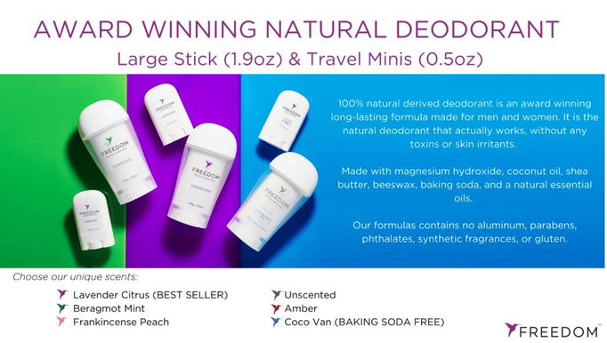 Freedom Natural Deodorant - Amber