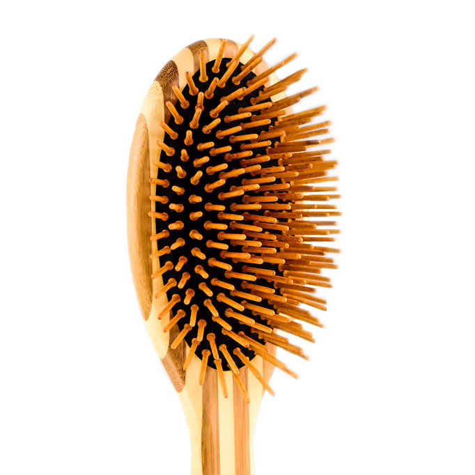 Bass Brushes X-Large Oval Wood Bristle Brush-image1