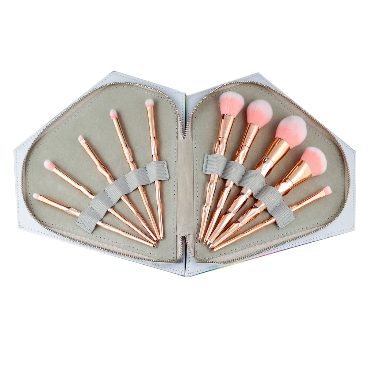 StinaFace Diamond Rainbow Rose Gold Brush Set-image3