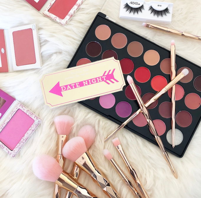 StinaFace Diamond Rainbow Rose Gold Brush Set