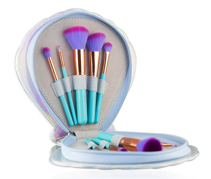 StinaFace Mermaid Clam Brush Set-image1 StinaFace Mermaid Clam Brush Set-image1