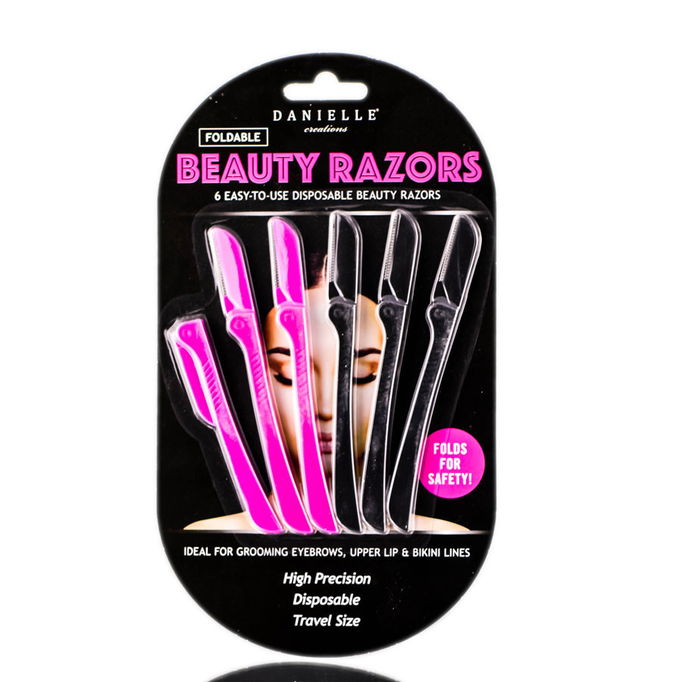 Danielle Creations 6 Easy-To-Use Foldable Disposable Beauty Razors