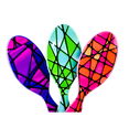 The Wet Brush Original Detangle Brush - Stain Glass