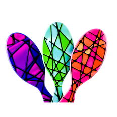 The Wet Brush Original Detangle Brush - Stain Glass