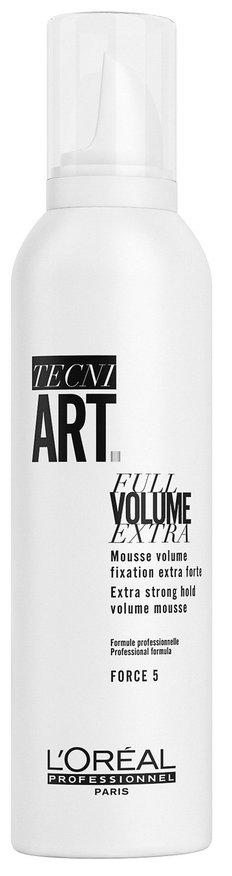 L'Oreal Tecni Art FULL VOLUME EXTRA - Extra Strong Hold Volume Mousse-image1 L'Oreal Tecni Art FULL VOLUME EXTRA - Extra Strong Hold Volume Mousse-image1