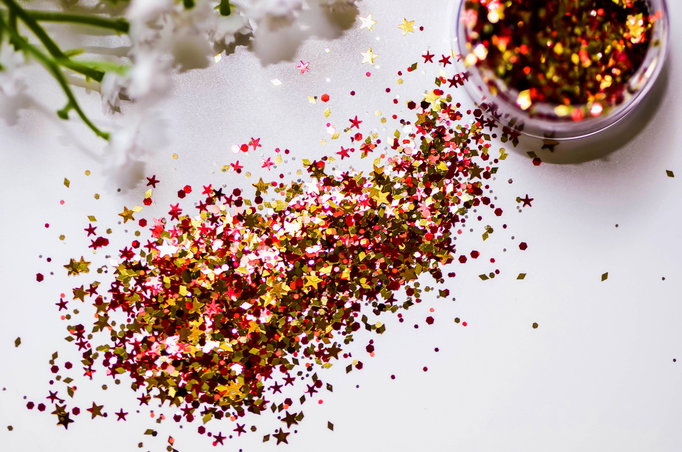 Stinaface Custom Chunky Glitter - Red & Gold-image2 Stinaface Custom Chunky Glitter - Red & Gold-image2