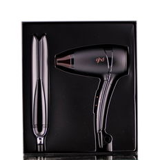 GHD Ultimate Travel Gift Set Black Platinum w/ Hairdryer