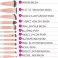 BH Cosmetics Rose Romance Brush Set