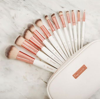 12 Piece, BH Cosmetics Rose Romance Brush Set | SleekShop